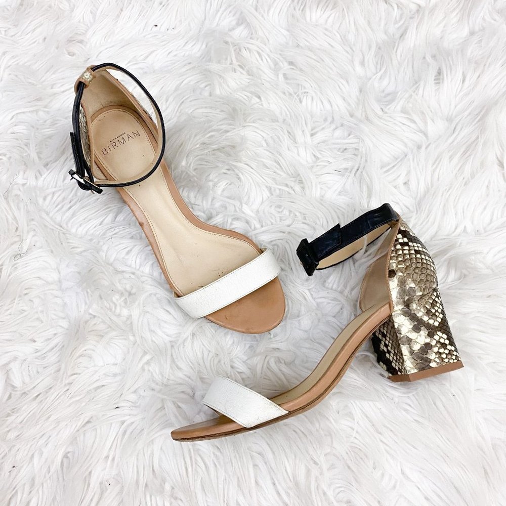 Alexandre Birman Judy Python Block Heel Sandal 5 - image 2